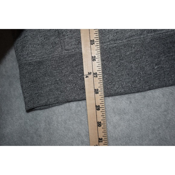 Hollister Hoodie Mens Medium Gray Graphic Pullover Sweatshirt - Picture 9 of 11